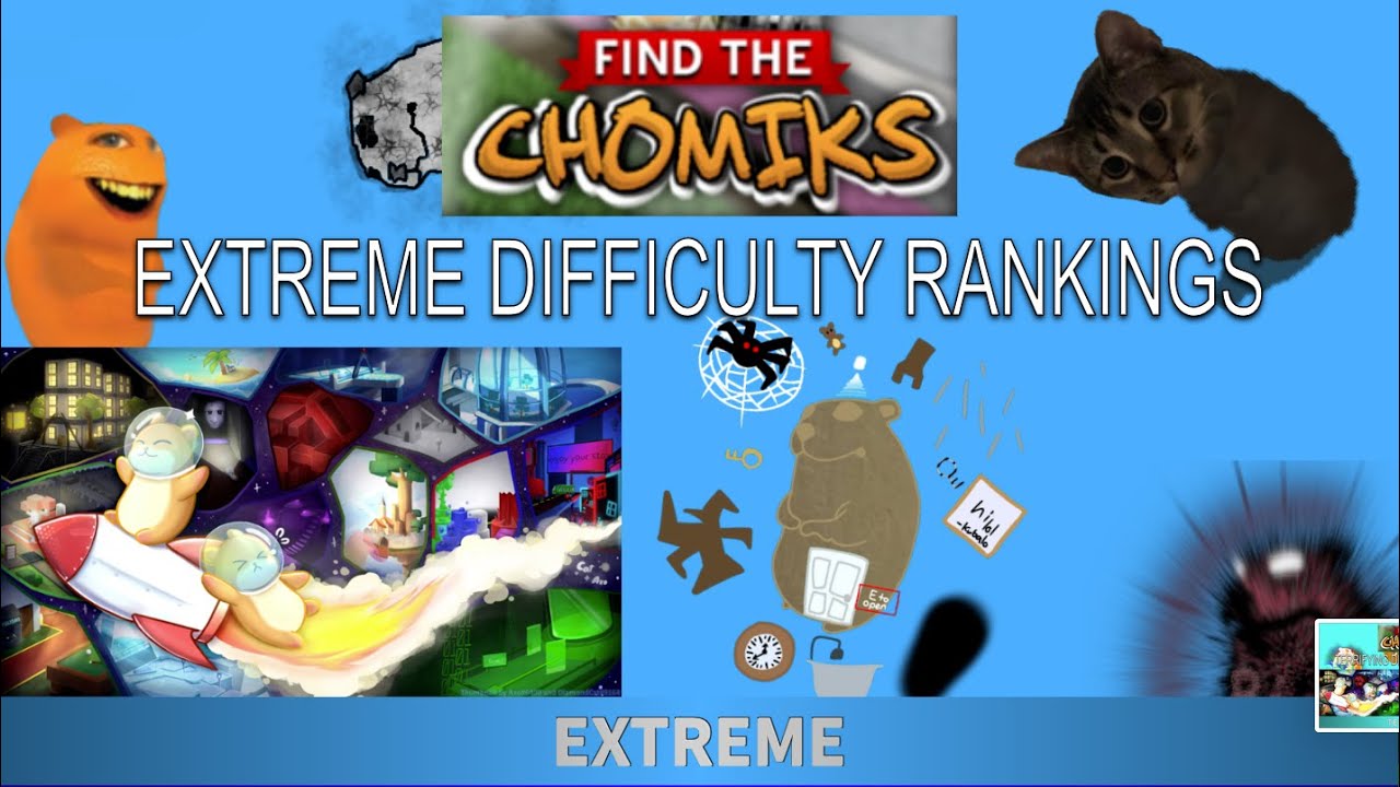 Find the Chomiks Extreme chomiks ranked easiest to hardest