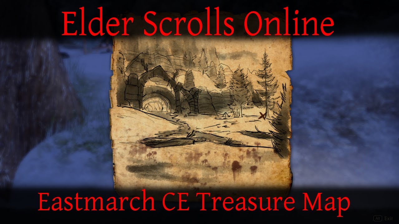 Eastmarch CE Treasure Map Elder Scrolls Online ESO YouTube