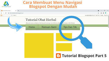 Cara Membuat Menu Pada Blog Di Blogger Terbaru Dengan Mudah Dan Cepat