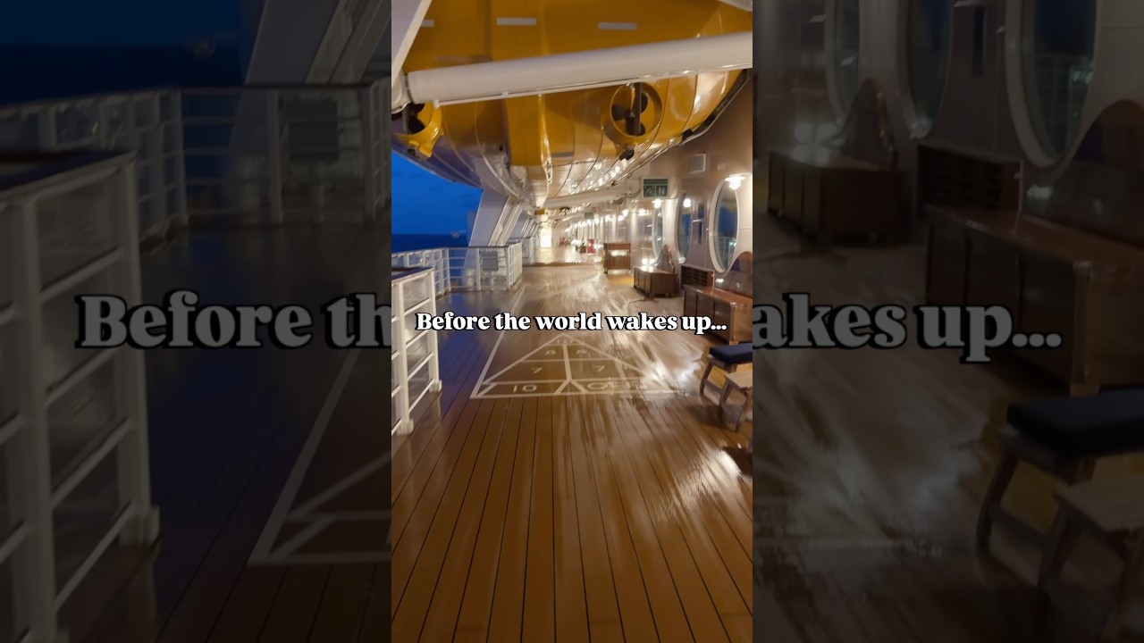 Before the World Wakes Up… ✨ | Disney Treasure #disney #dcl #cruise