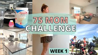 My First Week of 75 Mom Challenge | Workouts, Journal Entries, Housework & More!