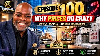 Comeback Conversations with Dr  Clarke Episode 100 Market Equilibrium Explained Shortages, Surpluses