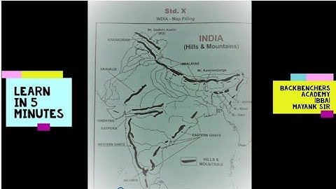 MOUNTAINS & HILLS, INDIA,FASTEST & EASIEST WAY TO LEARN 5 MINUTES|icse | class-10 | Maps |geography