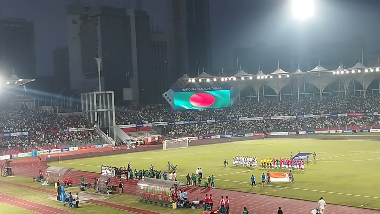 Bangladesh vs Singapore / National Anthem of Bangladesh