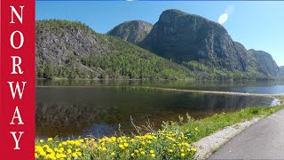 Beautiful Norway. Realtime Trip over the Mountains to the Fjords