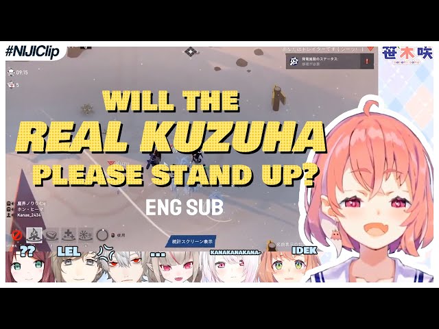 Project Winter - Sasaki Saku's crude impersonation of Kuzuha (VTuber/NIJISANJI Moments) (Eng Sub)のサムネイル