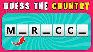 Guess The Country Without Vowels? 🚩🌍 | 60 levels | Quiz Challenge 2024