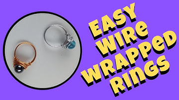 Simple Wire Wrapped Rings DIY Jewelry Making Tutorial