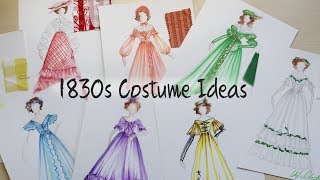 1830s Historic Costume Design Ideas