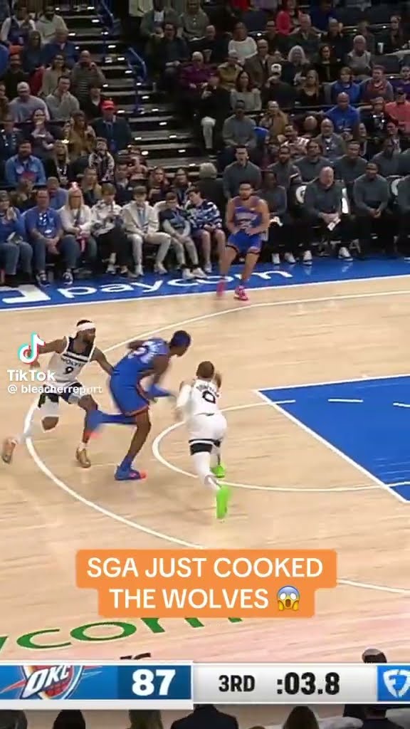 SGA JUST COOKED THE WOLVES ? #hoodnews #NBA #okcthunder #timberwolves #viralvideo #basketball #how