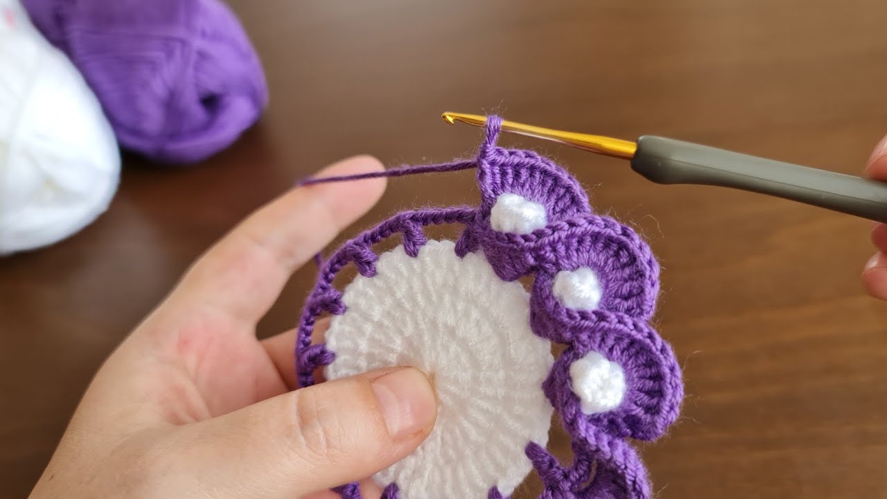 Super Easy Crochet Knitting Motif Pattern - Tığ İşi Çok Kolay Şahane Motif Örgü Modeli..