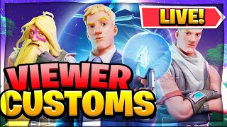 LIVE - Hosting FORTNITE VIEWER CUSTOMS! Fashion Shows // Hide and Seek // Scrims //