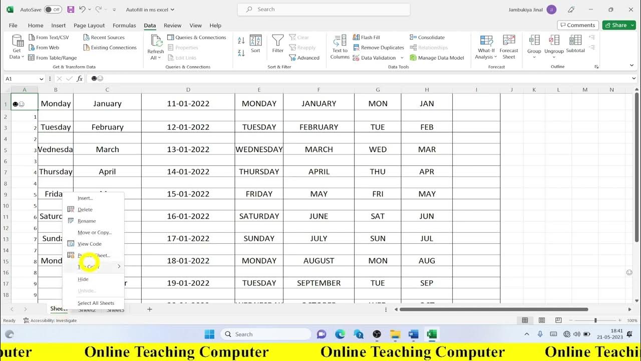 how-to-change-tab-color-in-excel-youtube