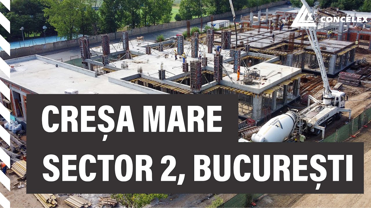 Șantierul Concelex de la Creșa Mare, Sector 2, București, iulie 2023