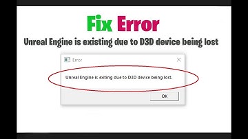 Fix error Unreal Engine is exiting due to D3D device being lost in fortnite and pubg lite