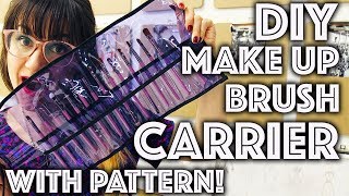 How to Sew a DIY Makeup Brush Carrier | Sew Anastasia