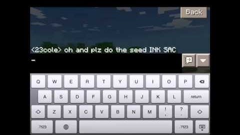 How to get an Ink Sac In Minecraft Pe
