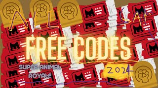 ALL FREE CODES IN SUPER ANIMAL ROYALE how fast can you sub?