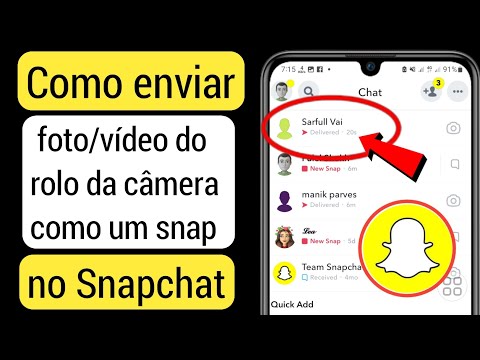 Vídeo: Como você faz upload de vídeos no Snapchat?