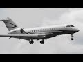 (4K) Bombardier Global 6000 Lands at Chicago Executive Airport (PWK)