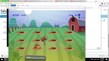 whack a mole with python and pygame