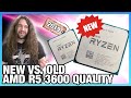 New vs. Original AMD Ryzen 5 3600: Silicon Quality Comparison (2020 vs. 2019)