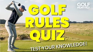 GOLF RULES QUIZ! 8 QUESTIONS... TEST YOUR KNOWLEDGE!