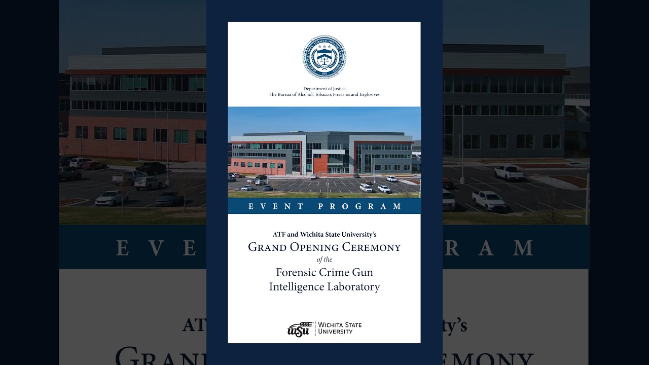ATF & WSU's Grand Opening Ceremony of the Forensic Crime Gun ...