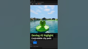Devlog#2 Highlight: Controllable Lily Pads #gamedevblog #gamedev #game #frog #cozy #meme  #devlog
