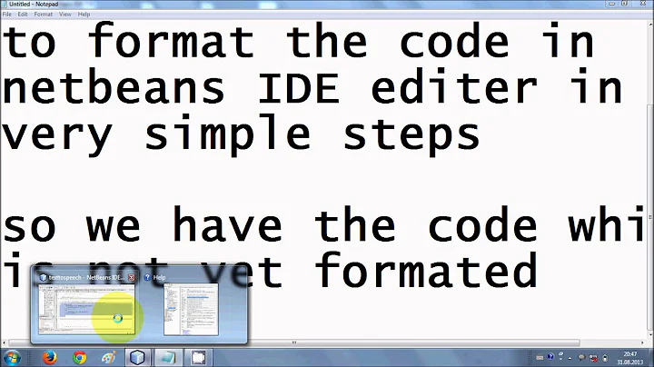 How to format code in Netbeans