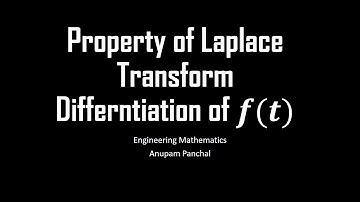 Differentiation Property of Laplace Transform.