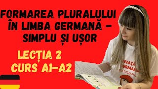 CUM FORMĂM PLURALUL ÎN LIMBA GERMANĂ? - SIMPLU ȘI UȘOR #2 CURS INTENSIV DE LIMBA GERMANĂ A1-A2