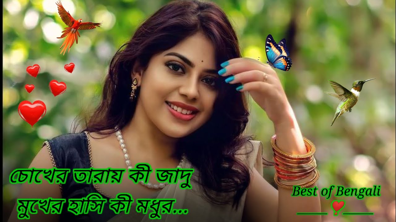 Chokher tarai ki jadu mukher hasi ki modhur |চোখের তারায় কী জাদু মুখের হাসি কী মধুর |Bengali song