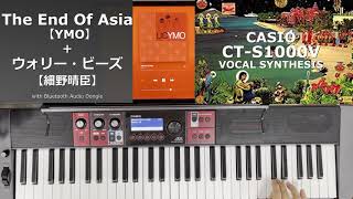 Video thumbnail of "【YMO-Mashup】The End Of Asia + ウォリービーズ【坂本龍一+細野晴臣】with BT [CT-S1000V]"