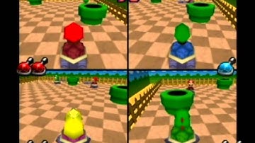 Mario Party 2: 4 Player Minigame - Shell Shocked - Stage 2
