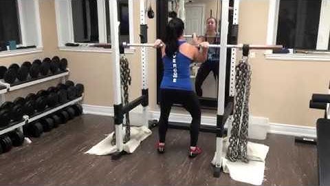 Front Squats with Chains