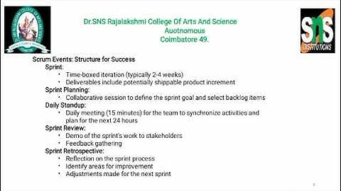 lecture video#Assistant Professor Department of IT#scrum