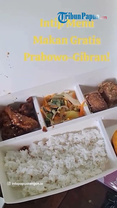 Intip Menu Makan Gratis Program Pak Prabowo-Gibran