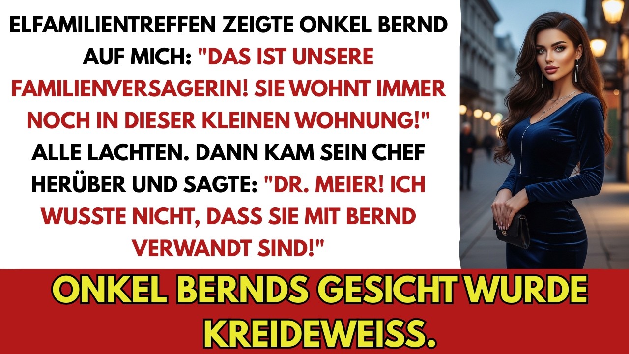 Ich stand vor meiner Familie, während Onkel Bernt laut verkündete, dass ich mit dreißig Jahren nichts vorzuweisen hätte. „Du lebst immer noch von Gehaltscheck zu Gehaltscheck in dieser winzigen...