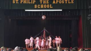 SP Prep 3rd Grade celebrates England's May Pole for Multicultural day