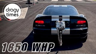 1650 WHP Dodge Viper GTS V10 TWIN TURBO | at @RACE100200 Acceleration from 0-345 Km/h