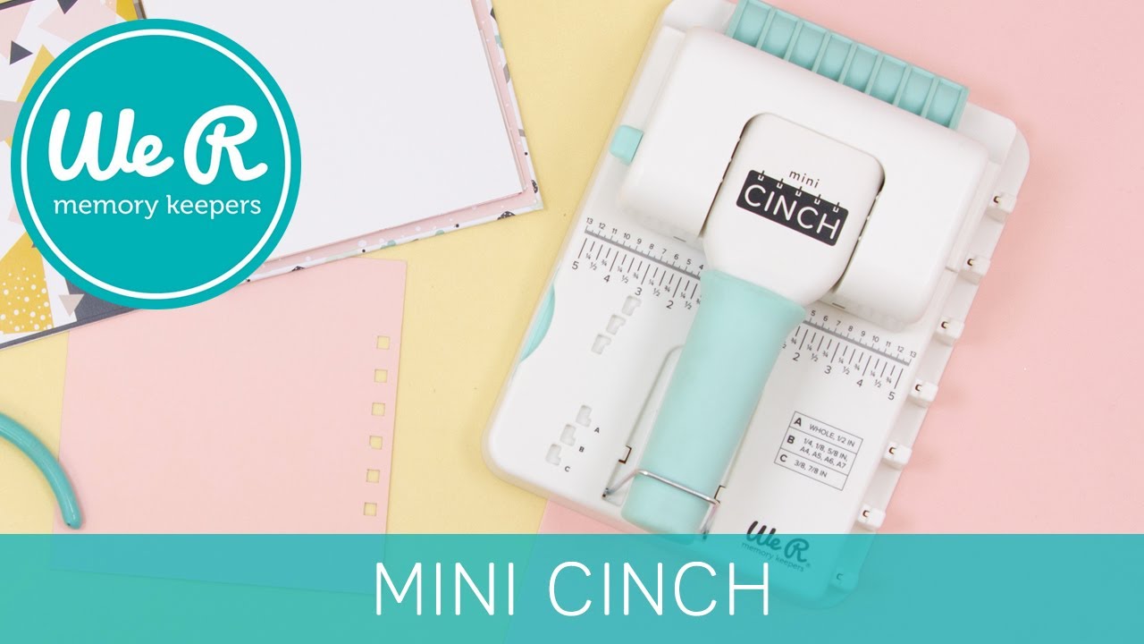 we r mini cinch tutorial  We are sure that one of your best crafty friends  is the Cinch, also very useful for those who are studying, and that bind  their notes