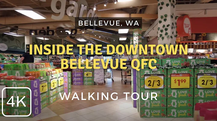 Exploring the QFC Grocery Store in Downtown Bellevue, WA 2024 | Walking Tour in 4K