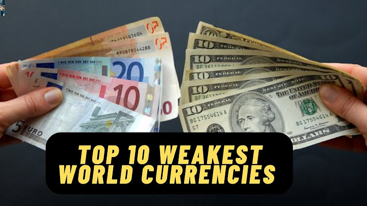 Top 10 of the weakest world currencies in 2023 năm 2024