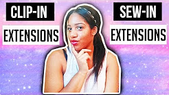 Sew-In Extensions vs. Clip-In Extensions