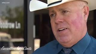 J R  Ewing turns Downtown Carrollton, Texas into a Hollywood movie studio