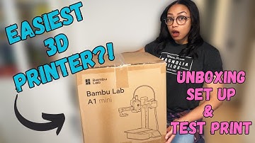 Bambu Lab A1 Mini Unboxing, Set Up & Test Printing, Easiest Budget 3D Printer for Beginners