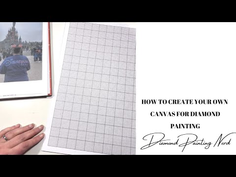 How to make your own diamond painting canvas 