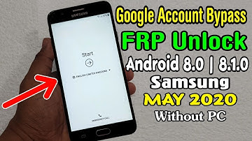 All Samsung ANDROID 8.0 | 8.1.0 FRP Unlock/ Google Account Bypass || 2020 (Without PC)