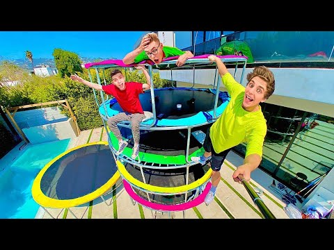 EL ÚLTIMO EN ABANDONAR LA TORRE DE TRAMPOLINES GANA Desafío !